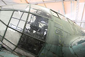 Schiebefenster für den Flugzeugführer an der linken Kanzelseite 
