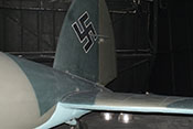 Seiten- und Höhenleitwerk der Heinkel He 111 H-20 des Royal-Airforce-Museums in London-Hendon
