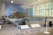 Ansicht der Messerschmitt Me 163 B 'Komet' des Militärhistorischen Museums Berlin-Gatow

