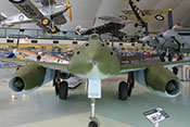 Frontalansicht der Messerschmitt Me 262 A-2a
