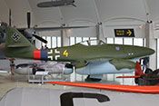 Profil der Me 262 - in der Randkappe der rechten Tragfläche fehlt die Positionsleuchte
