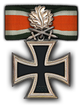 Eichenlaub mit Schwertern zum Ritterkreuz des Eisernen Kreuzes (Verleihung nach 90 Luftsiegen)
