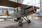 Britischer Bomber Royal Aircraft Factory R.E.8 von 1916 im Militärmuseum Brüssel
