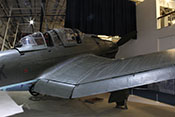 Innere und äußere Verstellklappe an der Tragflächenhinterkante der Junkers Ju 87 G-2
