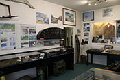 Ausstellungsraum im Museum der Luftschlacht über dem Erzgebirge
