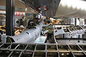 Heckansicht des Sturzkampfbombers Junkers Ju 87 R-2 L1-BL 'Werknummer 5856'
