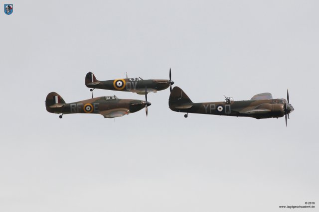 0110_Flying_Legends_2016_RAF-Formation_Bristol_Blenheim_Hawker_Hurricane_Supermarine_Spitfire