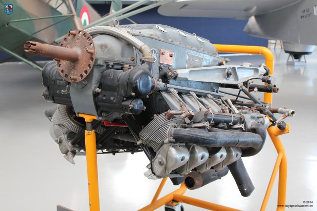0048_Italienisches_Luftwaffenmuseum_Vigna_di_Valle_Flugmotor_Argus_As-10C_240PS_Motor