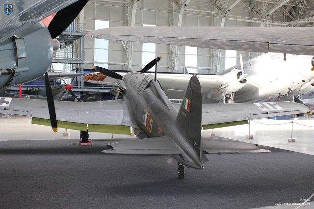 0080_Italienisches_Luftwaffenmuseum_Vigna_di_Valle_Fiat_G_55_Centauro_Serie_I_Jagdflugzeug_WK2_1942_Heck