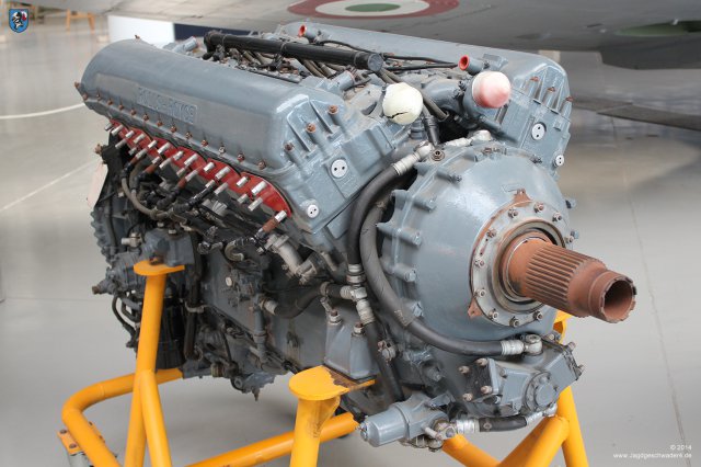 0095_Italienisches_Luftwaffenmuseum_Vigna_di_Valle_Flugmotor_Spitfire_Rolls_Royce_Merlin_500-20