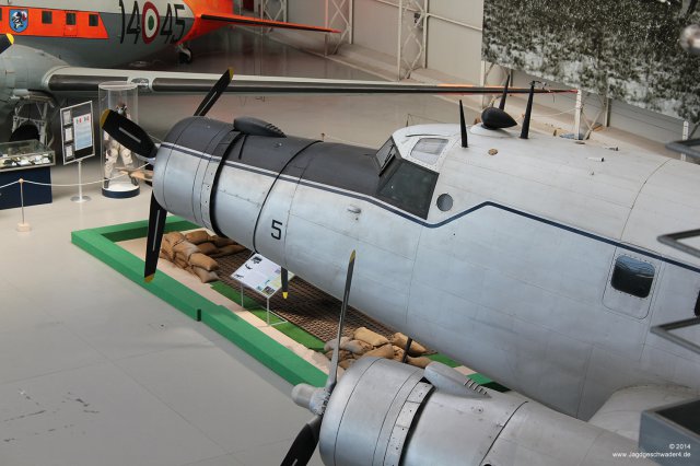 0098_Italienisches_Luftwaffenmuseum_Vigna_di_Valle_Fiat_G_212_NC19_MM61804_Transportflugzeug_1949