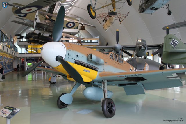 0033_RAF-Museum_Heandon_Messerschmitt_Bf109_G-2_Trop_Schwarze_6_WNr_10639