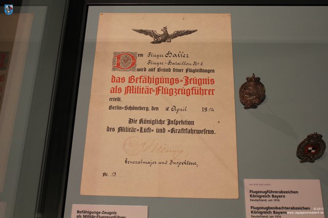 0003_Technikmuseum_Berlin_Befaehigungs-Zeugnis_Militaer-Flugzeugfuehrer_1914